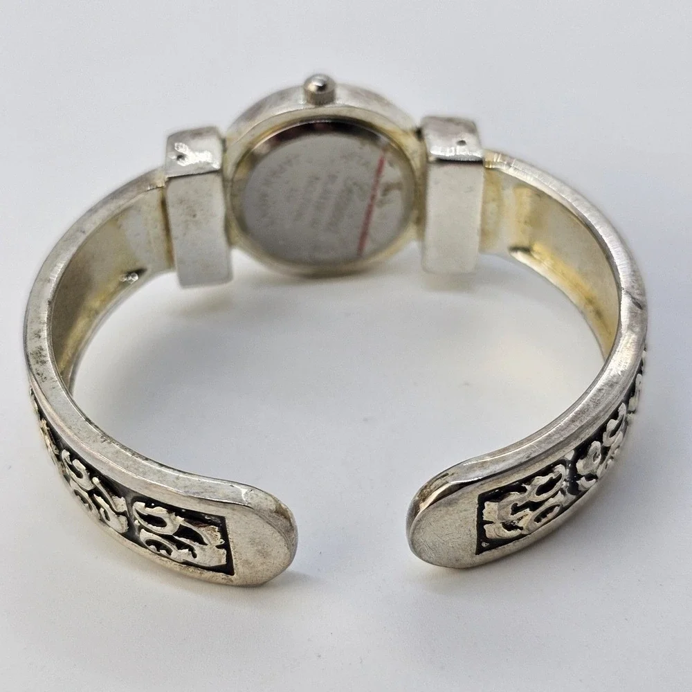 Women's Cuff Bracelet Watch 24MM Gray Dial Black Gray‎ Bracelet 5.5
